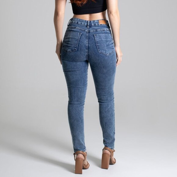 Sawary Women's Cobalt Blue Butt - Lifting Shape - Enhancing Jeans - Picture 2 of 9